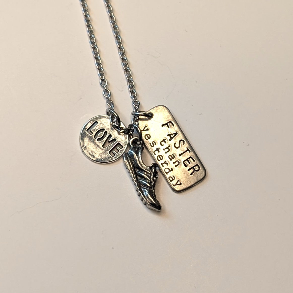 Love Running Faster Than Yesterday Necklace