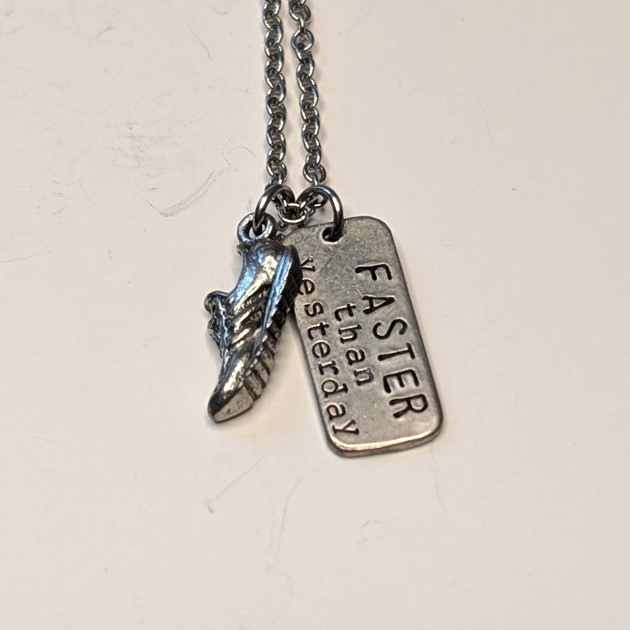 Run Faster Than Yesterday Necklace