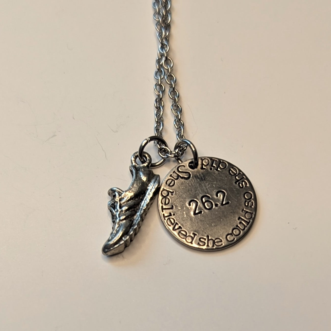 She Believed She Could Run So She Did Necklace