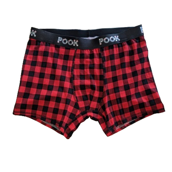 Pook Men's Red Plaid Boxers – Orangefish