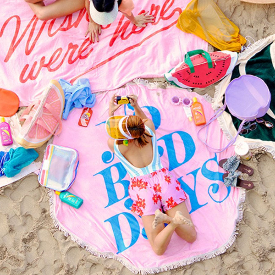 No Bad Day All Around Giant Circle Beach Towel