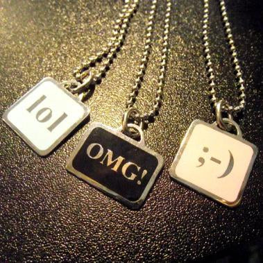 Drink Text Pendant