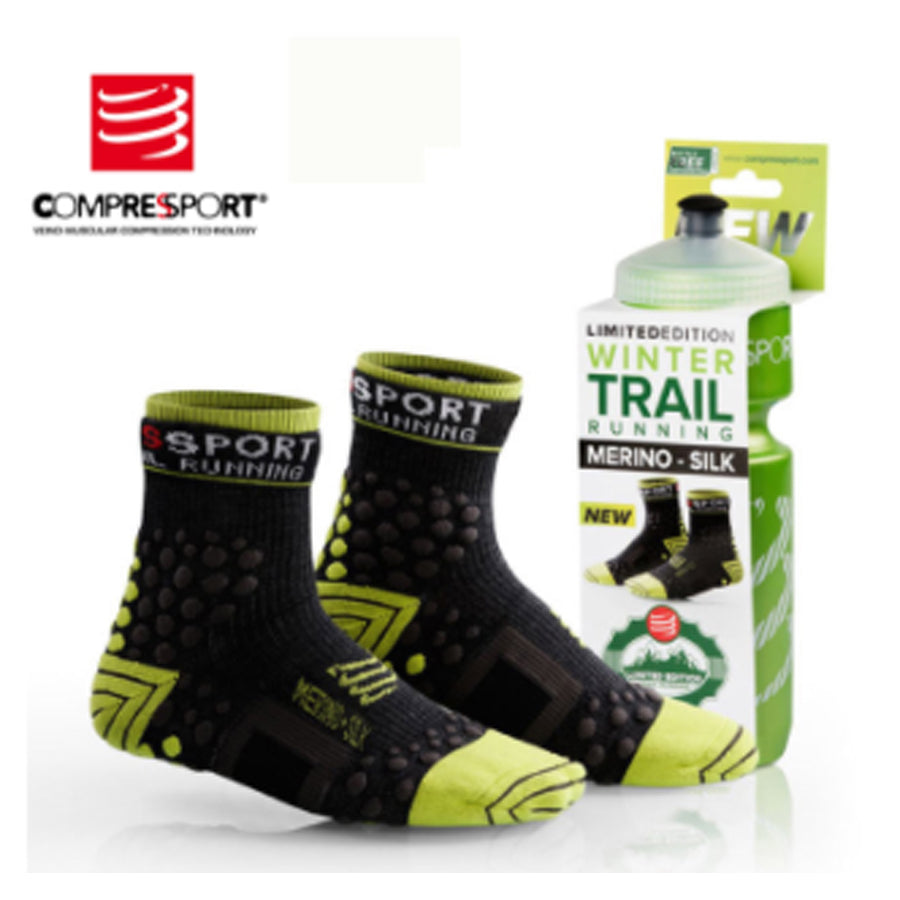Limited Edition Winter Trail Running Compression Socks & Waterbottle