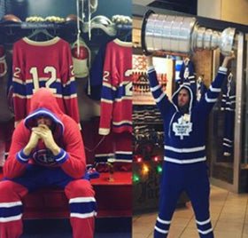 Toronto Maple Leafs Hockey Sockey NHL Onesie