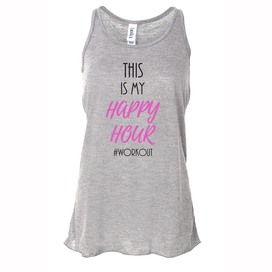 This is My Happy Hour Women's Grey Tank