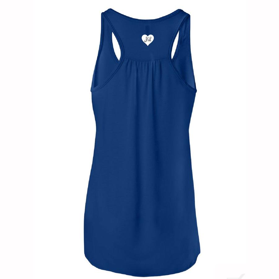 I Don't Sweat I Sparkle Womens Blue Tank