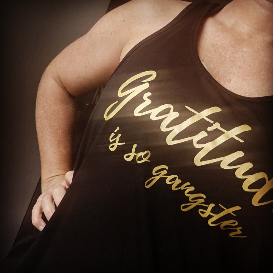 Gratitude is So Gangster Slouch Slouch Tank