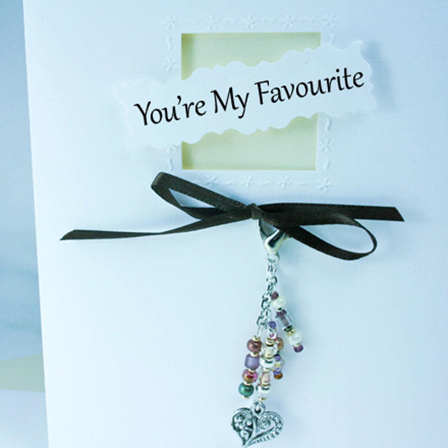 You're My Favorite Greeting Card & Charm