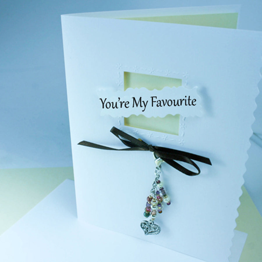 You're My Favorite Greeting Card & Charm