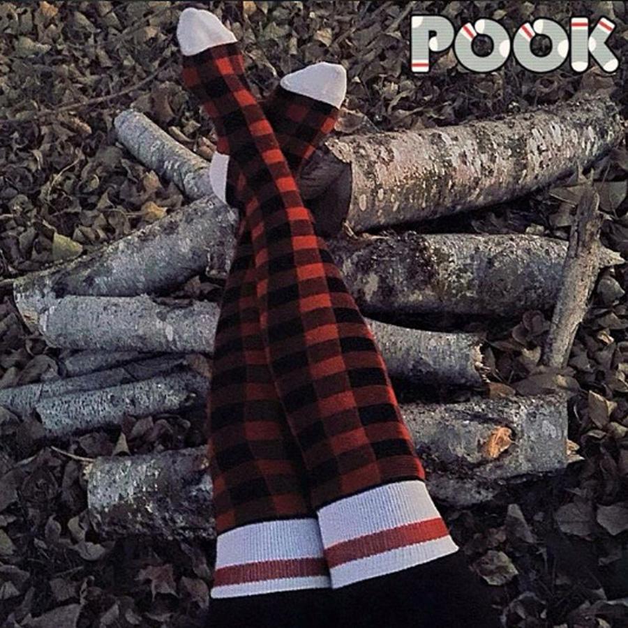 Pook Red Plaid Thigh High Socks