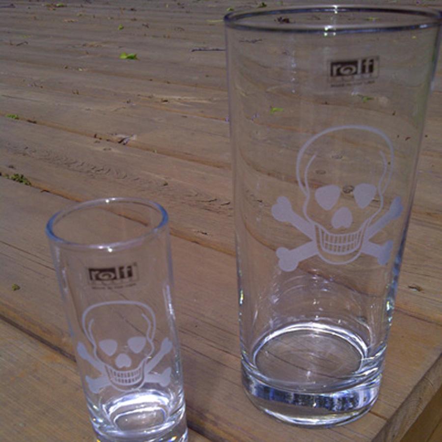 Skull Cordial Glasses