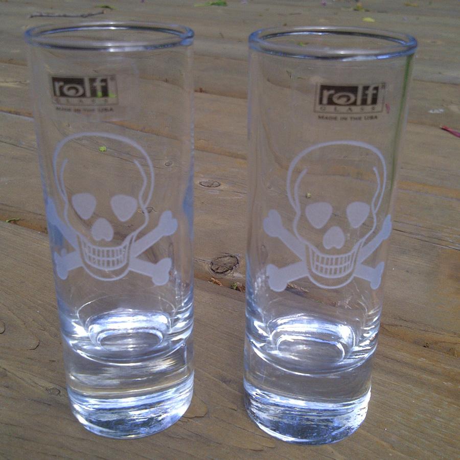 Skull Cordial Glasses