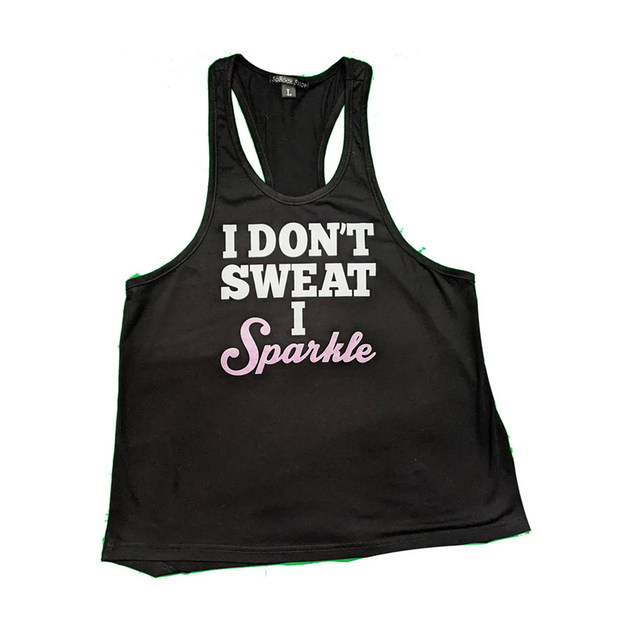 I Don't Sweat, I Sparkle in Purple Women's Tank