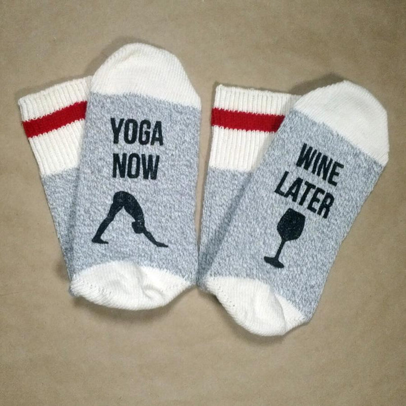 Keep Calm, Do Yoga Wool Socks