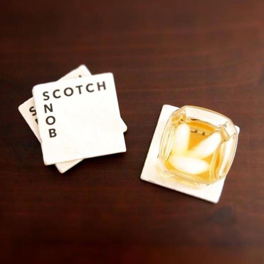 Scotch Snob Marble Coaster Set