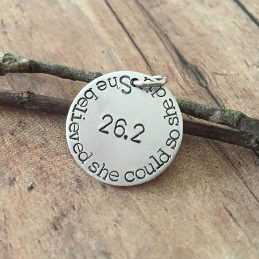 She Believed She Could So She Did 26.2 Charm