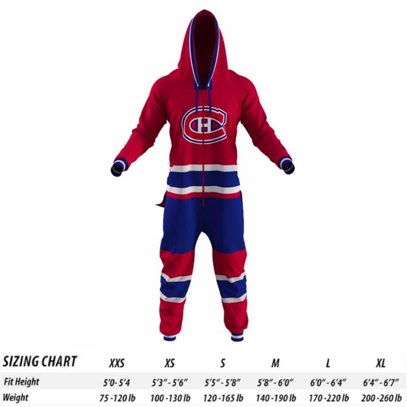 Montreal Canadiens Hockey Sockey NHL Onesie