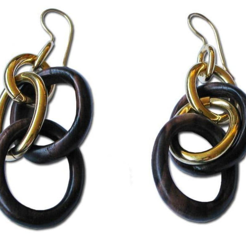 Marble Mod Hook Earrings