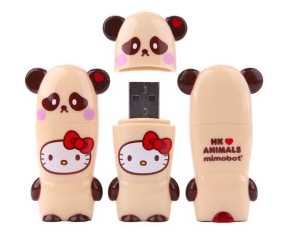 Hello Kitty Loves Animals Panda USB Key