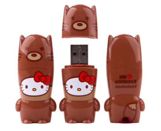 Hello Kitty Love Animals Brown Fox USB Key