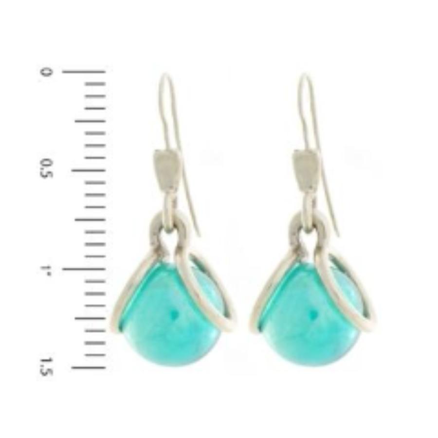 Marble Mod Hook Earrings