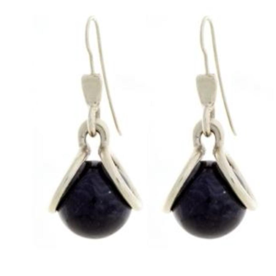 Marble Mod Hook Earrings