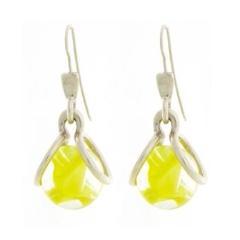 Marble Mod Hook Earrings
