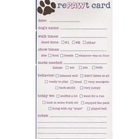 RePAWt Card Notepad