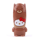 Hello Kitty Love Animals Brown Fox USB Key