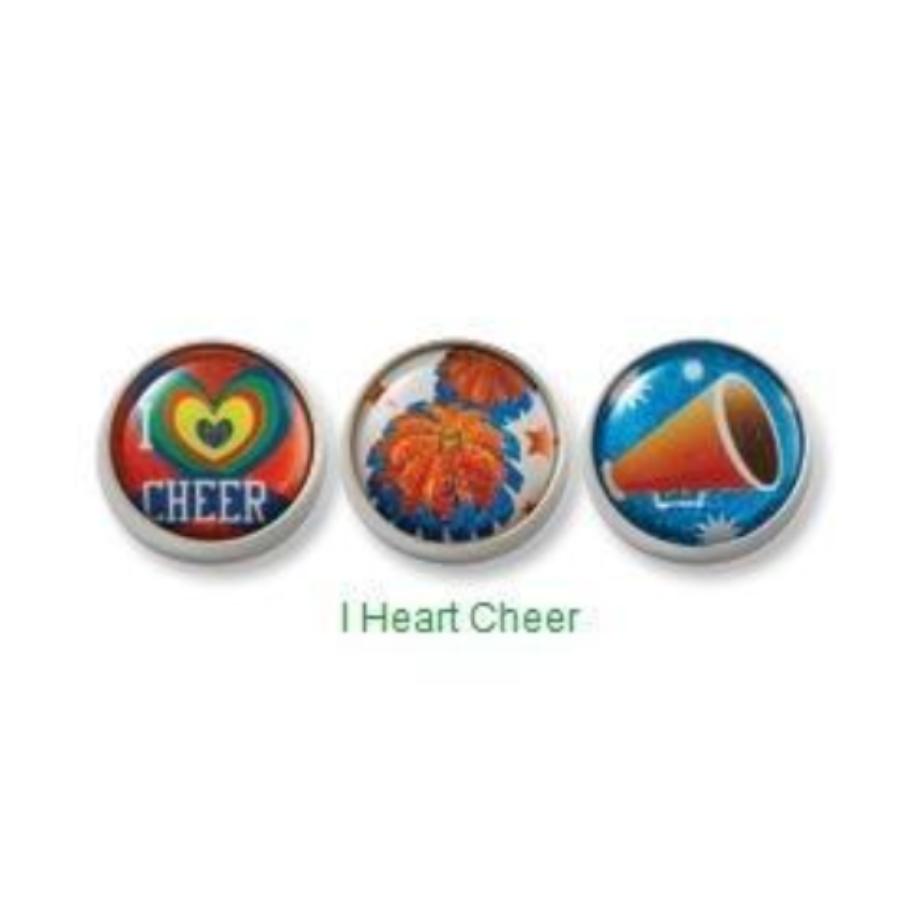 I Heart Cheer Mogo Charm Set