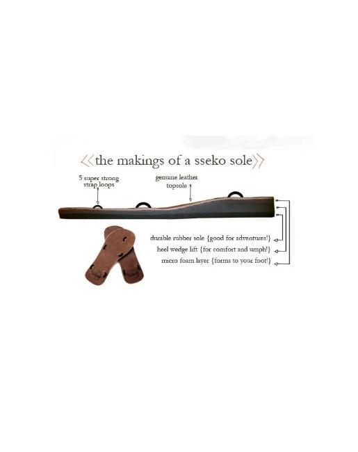 Sseko Ribbon Brown Sandals