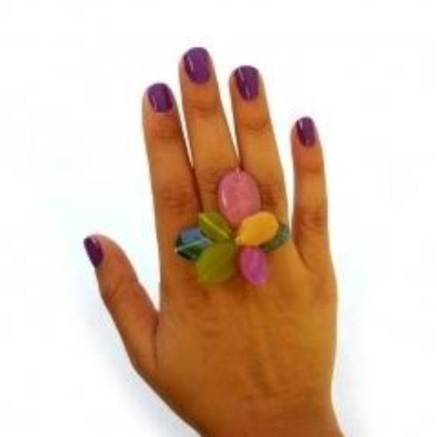 Rockstar Ring - Pink Green