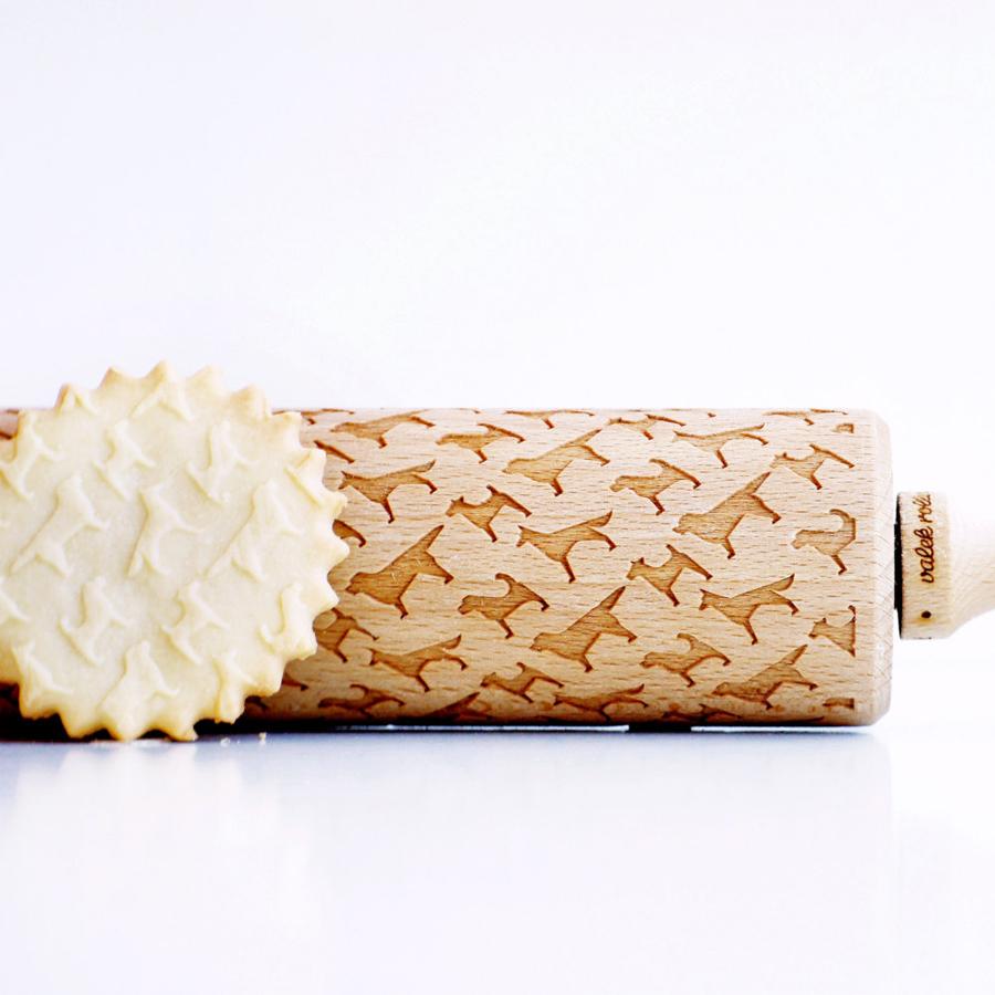 Dogs Embossing Rolling Pin