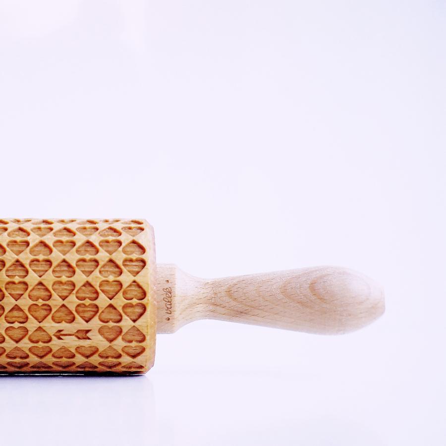 Heart Embossing Rolling Pin