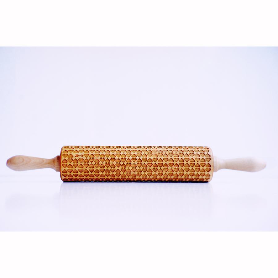 Heart Embossing Rolling Pin