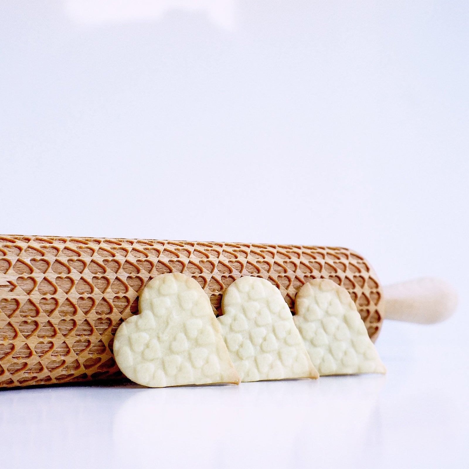 Heart Embossing Rolling Pin