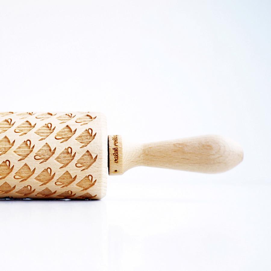 Teacups Embossing Rolling Pin