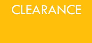 Clearance Sign on a bright yellow background