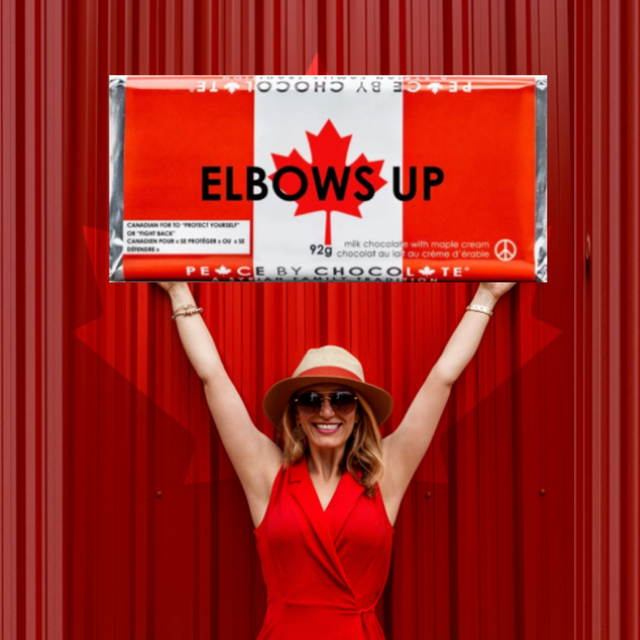 Elbows Up Chocolate Bar – Peace By Chocolate