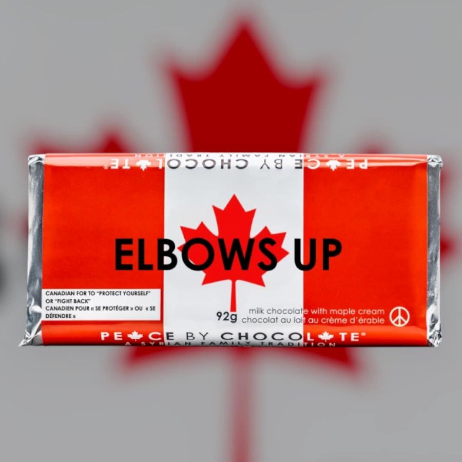 Elbows Up Chocolate Bar – Peace By Chocolate
