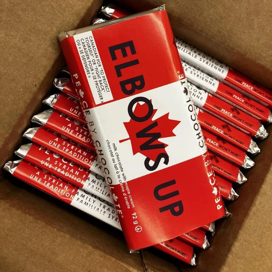 Elbows Up Chocolate Bar – Peace By Chocolate