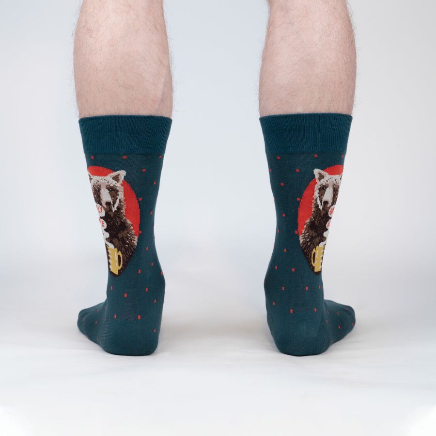 Bearly Awake Men's Crew Socks