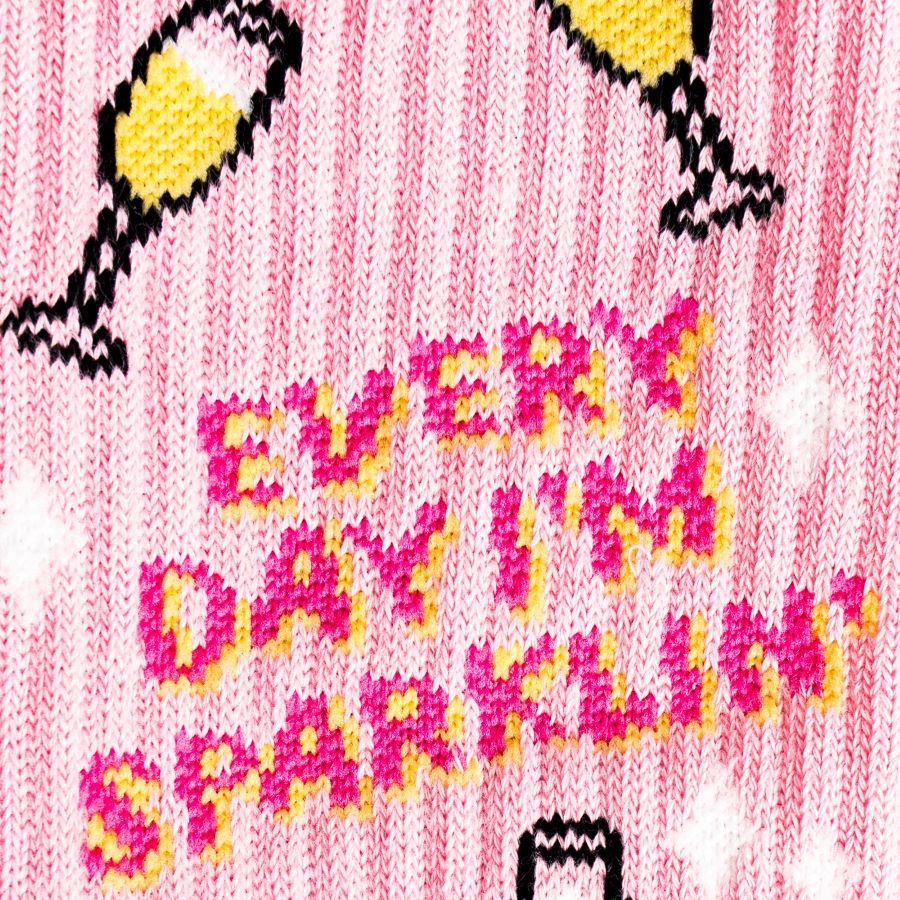 Everyday Im Sparkling Athletic Ribbed Crew Socks (Copy)