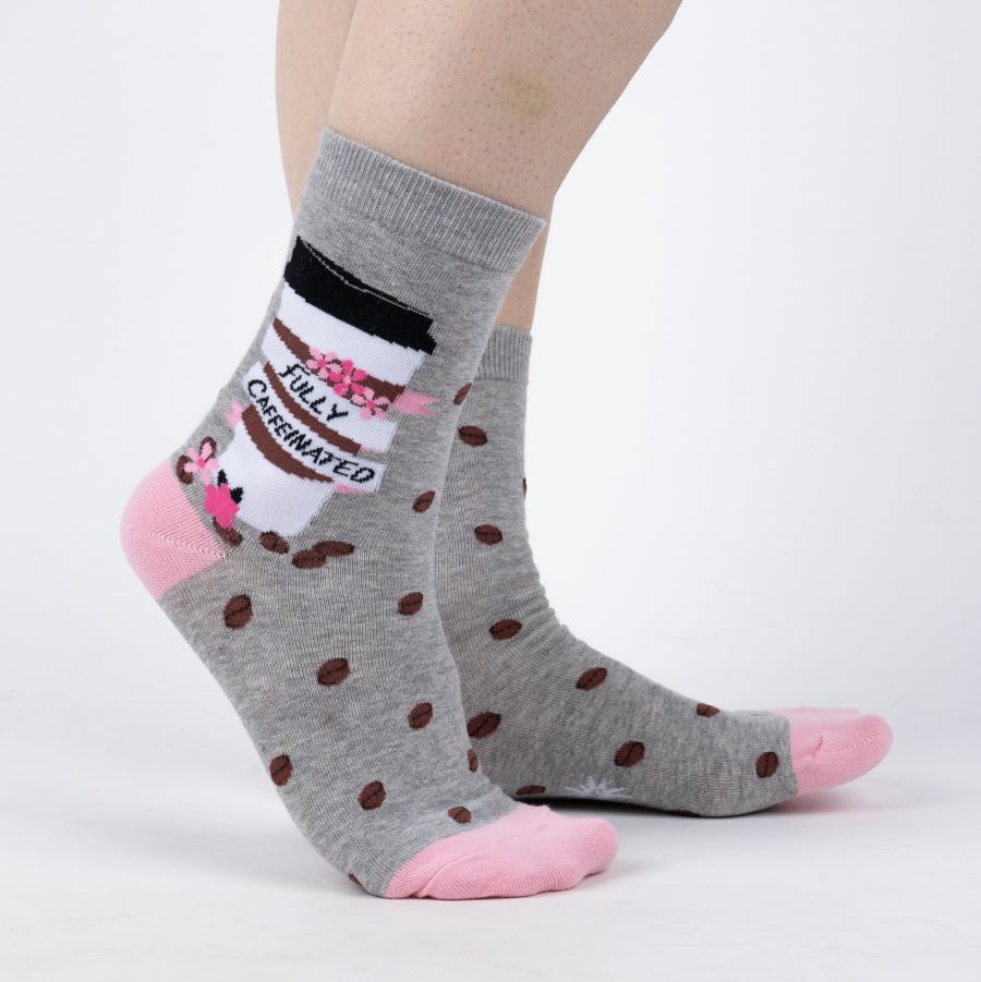 Fully Caffeinated Women's Crew Socks