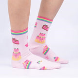 Life Is Batter With Cake Women's Crew Socks