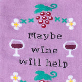 Maybe Wine Will Help Women's Crew Socks