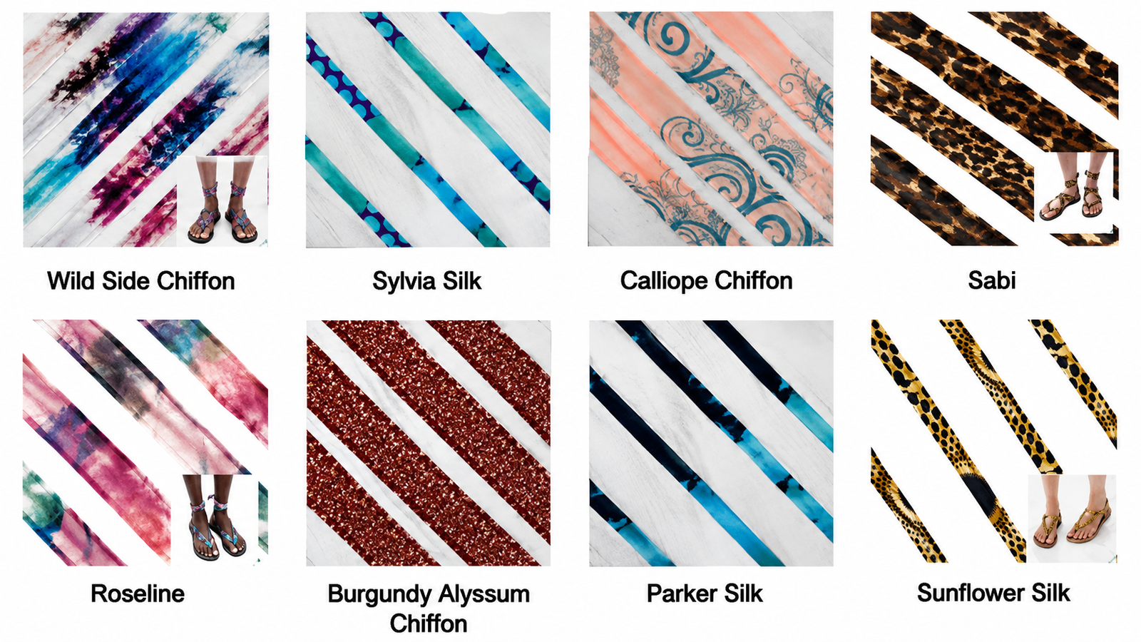 Sseko Ribbons - Chiffon & Silk