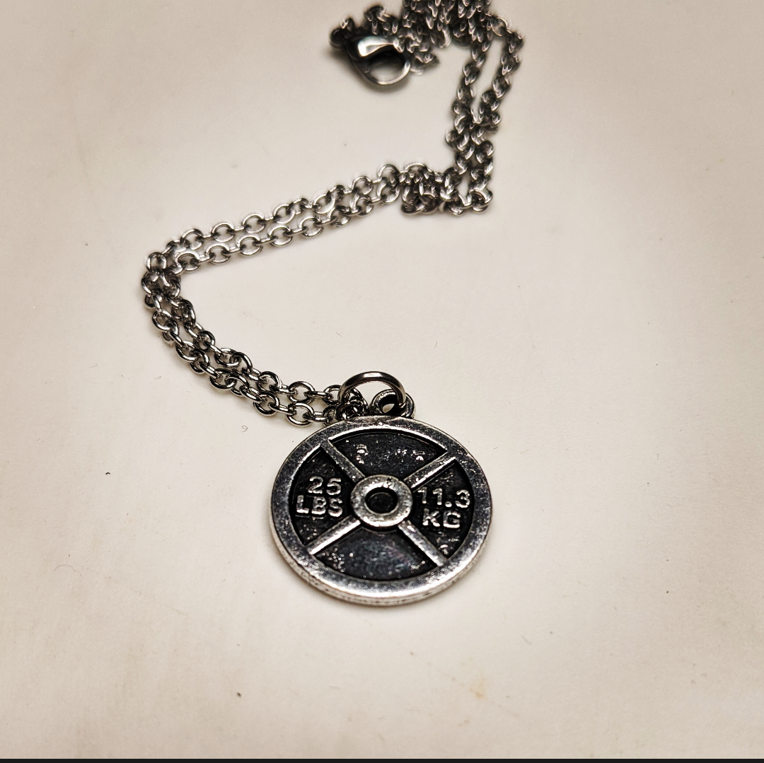 25 LB Weight Charm Necklace