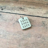 Live Love Lift Mini KettleBell Necklace