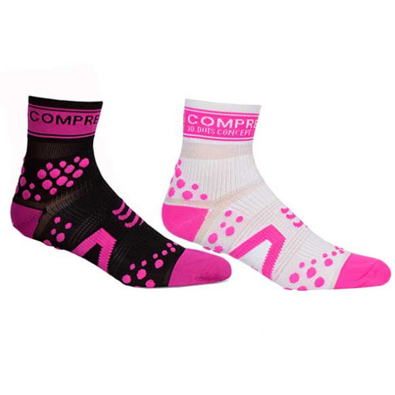 Pro Racing Compression Socks - Run High - V 2.0 Fluo Pink